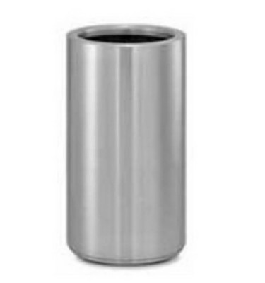 Cylinder Ribbed Chrome15 cm